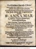 Fra:   Anna Margaretas Leichpredigt 1685